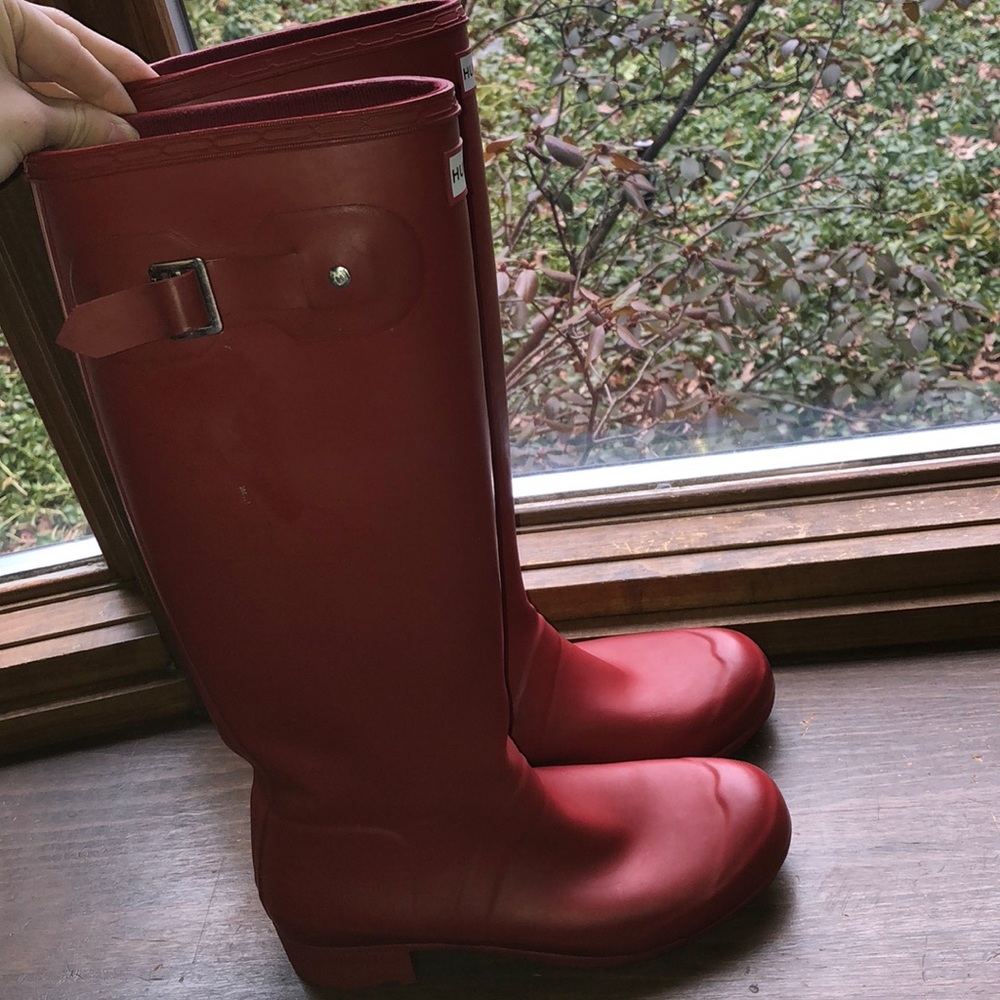 Red Hunter Boots